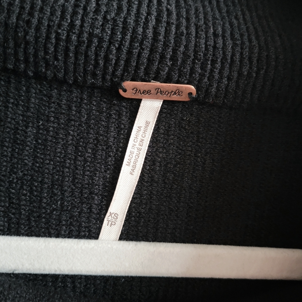 Free People Ottoman‎ Slouchy Sweater Tunic Black - Picture 7 of 9